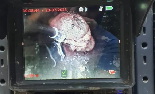 Passage caméra canalisation à Muret